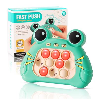 Fast Push Bubble Game for Kids Adults, Version 2, Pop Light Up It Game Fidget Toy Handheld Game, for 8-12 Year Old Boys Girls Sensory Toys for Autistic Children
