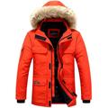 Men's Winter Polyester Thermal Warm Fleece Lining Windproof Breathable orange Cream Screen Color grey blue Vest