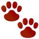 2Pcs/Set Car Sticker Cool Design Paw 3D Animal Dog Cat Bear Foot Prints Footprint Decal Car Stickers Silver Red Black Golden