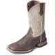 Men's Boots Embroidery Cowboy Boots Vintage Western Boots Classic British Outdoor Leather khaki Brown Coffee Fall Spring Summer / Square Toe