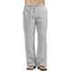 Men's Linen Pants Trousers Summer Pants Beach Pants Wide Leg Plain Breathable Full Length Work Daily Beach Linen / Cotton Blend Fashion Casual Loose Fit Black White