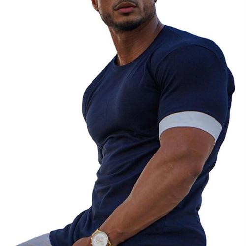 Men's T Shirt Tee Tee Top Short Sleeve Crew Neck Spring Summer Color Block Fashion Designer Basic Sexy Vacation Street Going out Black White Red Top Tee for Men