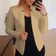 Women's Blazer Solid Color Classic Office / Business Long Sleeve Coat Spring Fall Valentine's Day Open Front Regular Jacket Light Pink