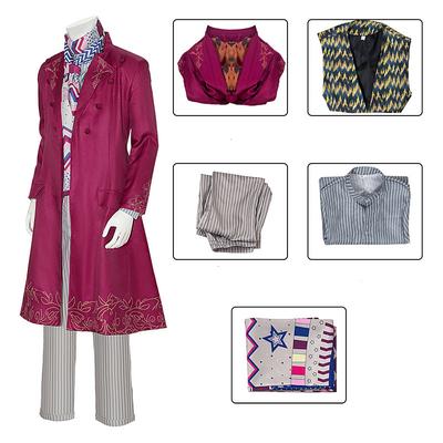 Charlie and the Chocolate Factory Wonka Willy Wonka Cosplay Costume Cosplay Movie Cosplay for Men's Adults Carnival Masquerade
