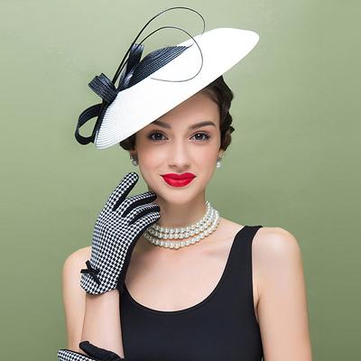 Women's Fascinators Pillbox Hat Cap Weddings Straw Fedora Vintage Sinamay Base Hats for Kentucky Derby Tea Party Horse Race Ladies Day Headpiece dress to impress 2025