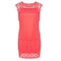 Women's Casual Dress Lace Dress White Dress Mini Dress Lace Patchwork Street Holiday Date Streetwear Crew Neck Sleeveless Slim White Red Navy Blue Color S M L XL 2XL Size