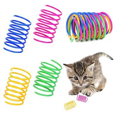 Kitten Cat Toys Wide Durable Heavy Gauge Cat Spring Toy Colorful Springs Cat Pet Toy Coil Spiral Springs Pet Life