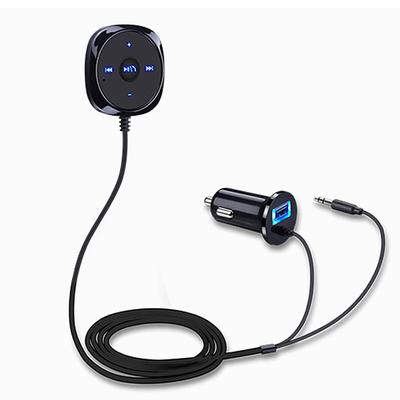 Bluetooth Car Kit Car Handsfree Speaker / MP3 Car Wireless Receiver for Handsfree Talking and Music Streaming for Car with 3.5mm AUX Audio 5V/2.1A USB Car Charger