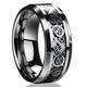 New Silver Celtic Dragon Titanium Stainless Steel Men's Wedding Band Rings EW sakcharn