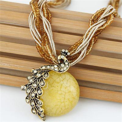 Women's necklace Ethnic Style Street Gem Necklaces