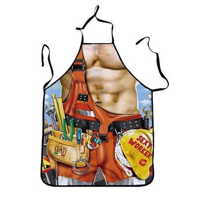 Cosplay Chef Apron For Women and Men, Kitchen Cooking Apron, Personalised Gardening Apron with Long Ties Neck Strap BBQ Drawing Crafting Aprons