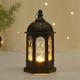 Moroccan Minimalist European Style Retro Wind Lamp Castle Candle Holder Pastoral Decoration Props Bird Cage Candle Holder Ornaments 1PC