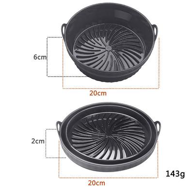 1pc Air Fryer Mat Baking Tray Tray Multifunctional Silicone Grill Mat High Temperature Reusable Air Fryer Silicone Baking Tray Food Grade Silicone Air Fryer Mat Silicone Air Fryer Tray