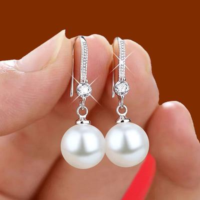 Women's Stud Earrings Drop Earrings Hoop Earrings Geometrical Drop Elegant Vintage Stylish Simple Luxury Imitation Pearl Earrings Jewelry 1# / 2# / 3# For Wedding Party Daily Holiday Festival 1 Pair