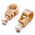 1 Pair of Car Battery Copper Terminal Wire Cable Clamps - Quick Post Terminal Connectors for Positive Negative Electric Connections.