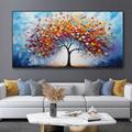 Handmade Oil Painting Canvas Wall Art Decoration Modern Living Room Sofa Background Wall Money Tree for Home Decor Rolled Frameless Unstretched Painting