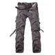 Men's Cargo Pants Cargo Trousers Tactical Pants Trousers Tactical Multi Pocket Plain Full Length Daily Holiday 100% Cotton Casual Tactical Grass Green Earth green Inelastic