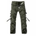 Men's Cargo Pants Cargo Trousers Tactical Pants Trousers Tactical Multi Pocket Plain Full Length Daily Holiday 100% Cotton Casual Tactical Grass Green Earth green Inelastic