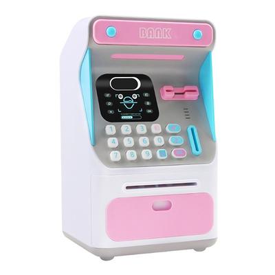 Mini ATM Money Bank with Electronic Lock Face Recognition Auto Scroll Paper Money Coin For Kids Teens Boys Girls SAL