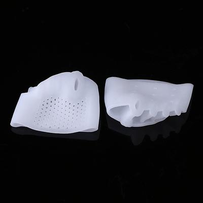 1 Pair Hallux Valgus Corrector, Toe Separators Toe Spacers Split Toe Device, Five Toes Forefoot Pad, Silicone Wearable Shoes for Women