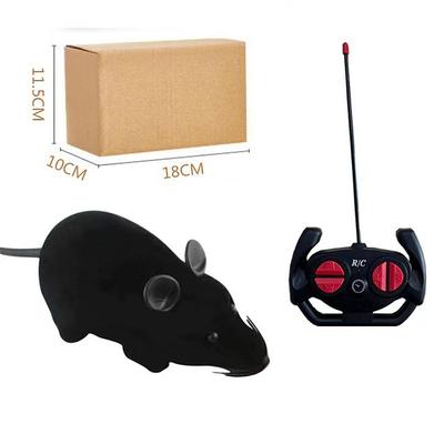 4 Way Remote Control Mouse Flocking Simulation Infrared Remote Control Electric Pet Toy Full Motion Hairy Mouse