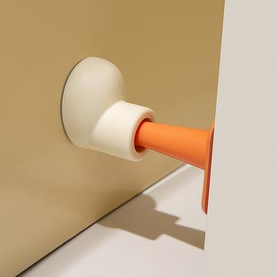 Anti-Collision Door Stopper Creative Silicone Door Stopper Non-Punching Toilet Top Door Stopper New Silent Toilet Door Stopper