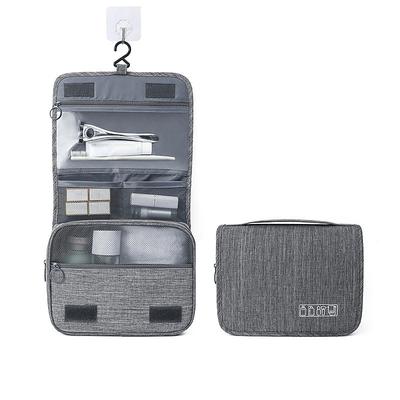 Portable Hanging Toiletry Bag - Waterproof Travel Organizer for Cosmetics and Toiletries with Multiple Compartments