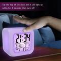 7 Color LED Change Digital Glowing Alarm Clock Night Light for Bedroom Child