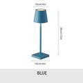 All-Aluminum Cordless Table Lamp Rechargeable USB Modern Simple Touch Night Light Led Eye Protection Bar Table Lamp Bedroom Atmosphere Light Night Light