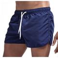 Men's Board Shorts Swim Shorts Swim Trunks Elastic Waist Quick Dry Bathing Light Blue Black