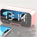 Portable Mini Wireless Speaker With 3D Surround Home Alarm Clock - Enjoy Loud Audio Voice Broadcast Anywhere