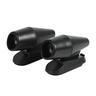 2Pcs Deer Whistles, Save Deer Whistle, Anti-Collision Deer Warning Whistles Devices Animal Alert Whistle For Cars, Motorcycles (Black, Plain Style)