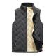 Men's Winter Coat Puffer Vest Quilted Vest Zipper Pocket Polyster Pocket Outdoor Date Casual Daily Regular Fashion Casual Fleece Lining Warm Winter Black Khaki Gray Puffer Jacket