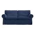 Ektorp 2 Seat Sofa Cover or Ektorp 2 Seat Sofa Bed Cover with Cushion Covers and Backrest Covers, Ektorp Couch Slipcover Washable Furniture Protector