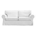 Ektorp 2 Seat Sofa Cover or Ektorp 2 Seat Sofa Bed Cover with Cushion Covers and Backrest Covers, Ektorp Couch Slipcover Washable Furniture Protector