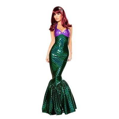 The Little Mermaid Mermaid Dress Cosplay Costume Outfits Adults' Women's Mermaid and Trumpet Gown Slip Cosplay Costume Halloween Halloween Halloween Masquerade Mardi Gras Easy Carnival Costume