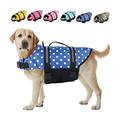 Dog Life Jackets, Reflective Adjustable Preserver Vest with Enhanced Buoyancy Rescue Handle for Swimming