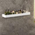 Bathroom Shelves Wall Mounted White Storage Organizer Rack Bathroom Kitchen Bathroom Hardware Pendant Bathroom Shelf Space Aluminum Shower Rack Corner Shelf Square Bath Shower Shelf