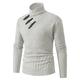 Men's Pullover Sweater Jumper Turtleneck Sweater Ribbed Knit Regular Knitted Plain Turtleneck Modern Contemporary Work Daily Wear Clothing Apparel Winter Black Light Grey S M L