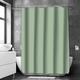 Sage Green Shower Curtain for Bathroom Waterproof Liner Bath Decor Textured Fabric Shower Curtain Sets with Hooks Machine Washable