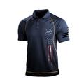 Men's Golf Polo Shirt Dark Grey Army Green Dark Navy Short Sleeve Sun Protection Top Summer Golf Attire Clothes Outfits Wear Apparel