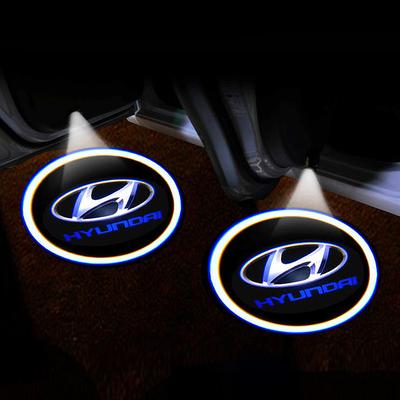 2Pcs/set LED Logo Light Shadow Lights Projector Car Door LED Light for Nissan Toyota Hyundai Benchi Welcome Light