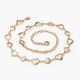 Women's Unisex Chain Belt Metal Chain Buckle Free Flower Decor Casual Classic Party Daily Silver Gold