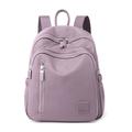 Women's Functional Backpack Mini Backpack Commuter Backpack Daily Solid Color Oxford Cloth Nylon Large Capacity Waterproof Lightweight Zipper Black Light Green Pink