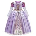 Rapunzel Fairytale Princess Sofia Flower Girl Dress Theme Party Costume Girls' Movie Cosplay Halloween With Accessories Dress Accessory Set Halloween Carnival Masquerade World Book Day Costumes