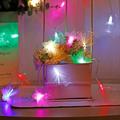 LED String Lights Flower Fairy Fiber Optic 1.5M 3M Garland LED String Tree Lamp Patio Bedroom Curtain Home Outdoor Holiday Party Wedding Decor Lighting AA Battery Power