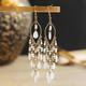 Women's Drop Earrings Geometrical Drop Stylish Simple Boho Earrings Jewelry Beige / White / White / Black For Party Holiday 1 Pair