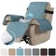 100% Waterproof Quilted Recliner Chair Cover Recliner Cover Recliner Slipcover for Living Room, Secure with Elastic Strap and Non Slip Puppy Paw Silicone Backing