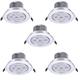 5pcs 7 W LED Spotlight LED Ceilling Light Recessed Downlight 7 LED Beads High Power LED Decorative Warm White Cold White 85-265 V / RoHS / 90