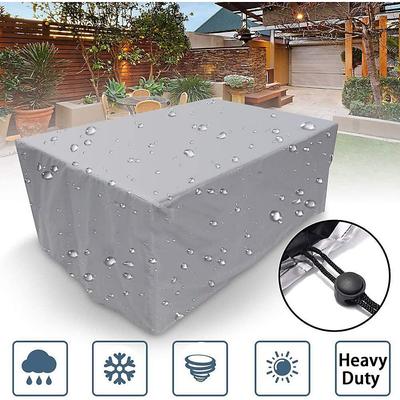 Patio Furniture Cover 210d Oxford Cloth Outdoor Silver Furniture Cover Garden Waterproof Cover Courtyard Table And Chair Combination Dust Cover
